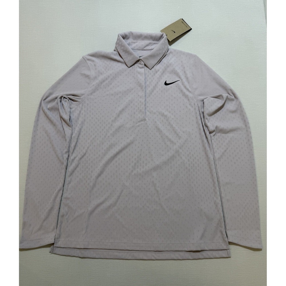 Nike Tour Women's M-Tall Dri-FIT ADV Long Sleeve Golf Polo FD5432-100 $90